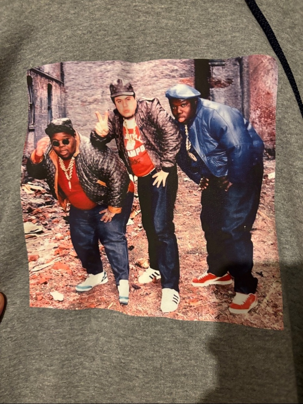 🔥 Hip Hop Legends The Fat Boys Raglan Hoodie | XL - Picture 2 of 4